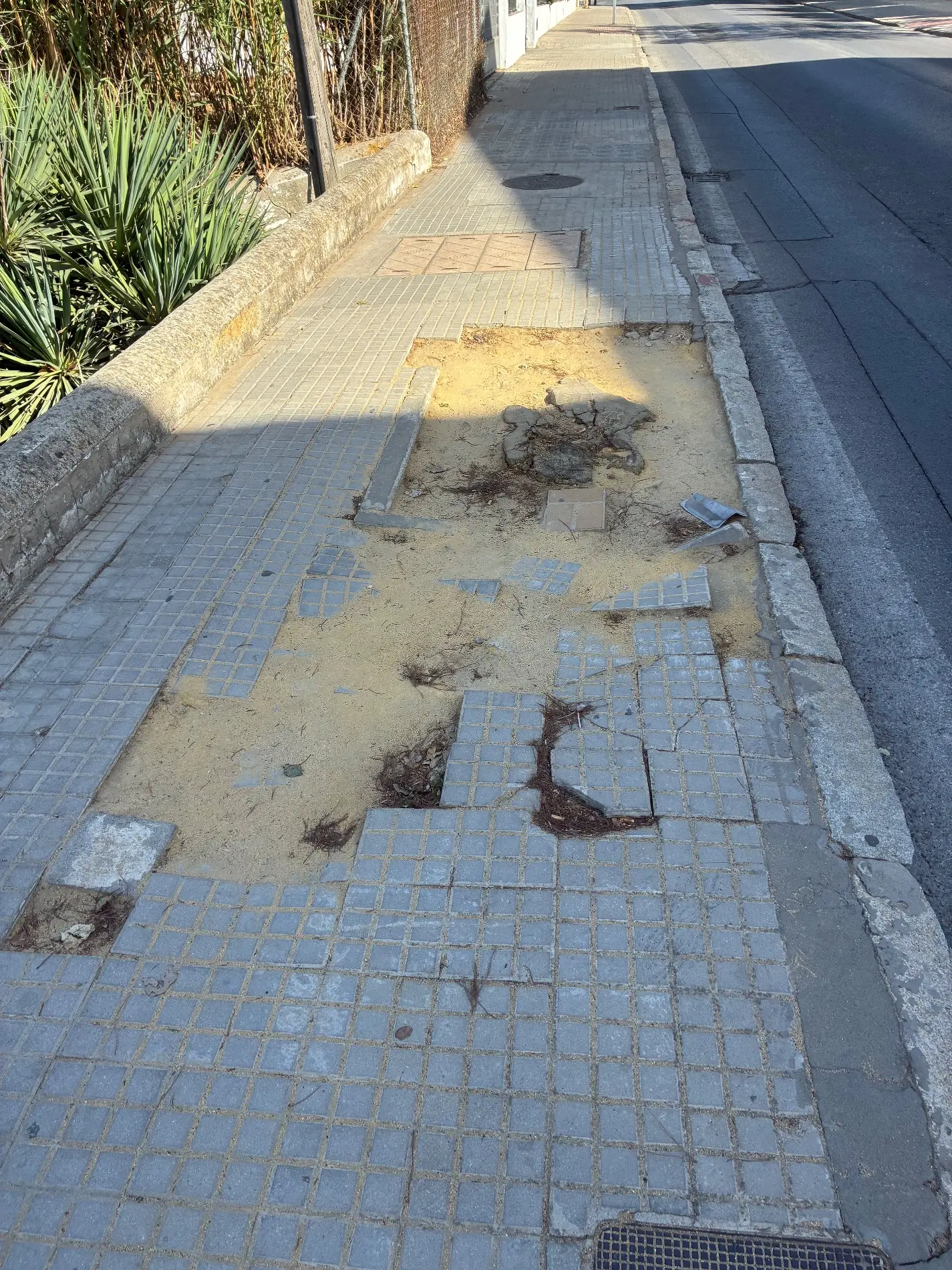 Fotografía de la incidencia MD-2026-000031: Años sin ser subsanado el levantamiento de la acera
