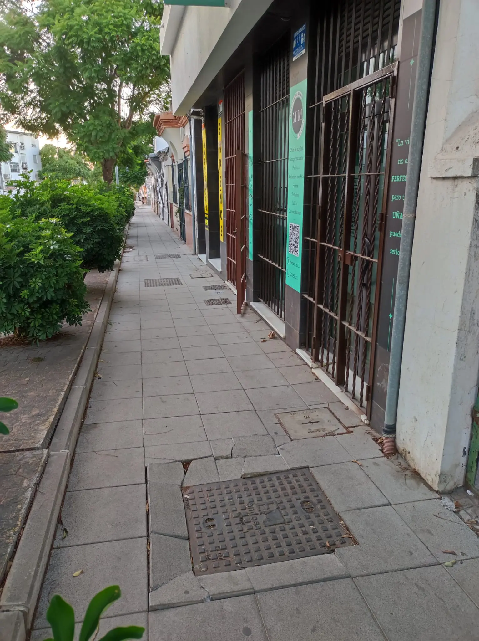 Fotografía de la incidencia: No sé recuerda desde cuándo está eso así. Un peligro para los viandantes.